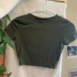 Target brand green crop top